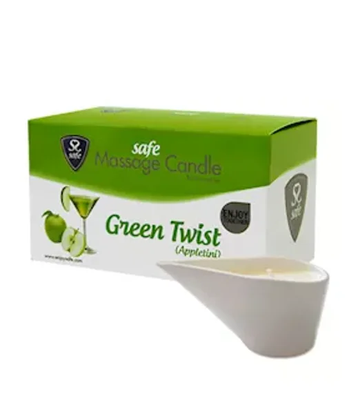 Safe Massage Candle Green Twist Appletini — image 2 of 2