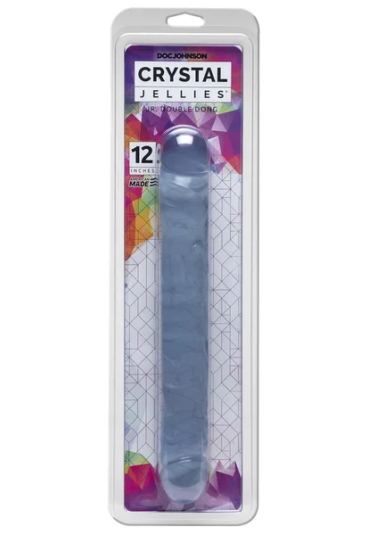 Crystal Jellies 12 Inch Jr. Double Dong (Purple) — image 11 of 14