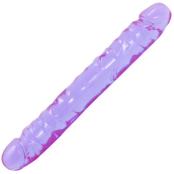 Crystal Jellies 12 Inch Jr. Double Dong (Purple) — image 4 of 14