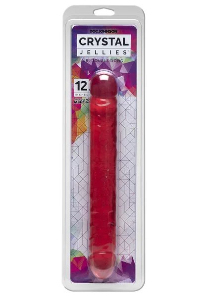 Crystal Jellies 12 Inch Jr. Double Dong (Purple) — image 7 of 14