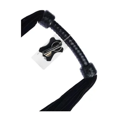 Bound X Double Ended Suede Flogger Black