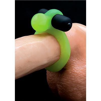Glo Glo a Go Go Glo Ring Nuclear Lime Adjustable Cock Ring