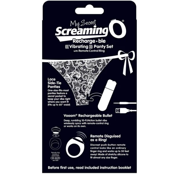 My Secret Screaming O Charged Black Remote Control Panty Vibe