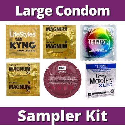 Large Condom Sampler 12 Pack