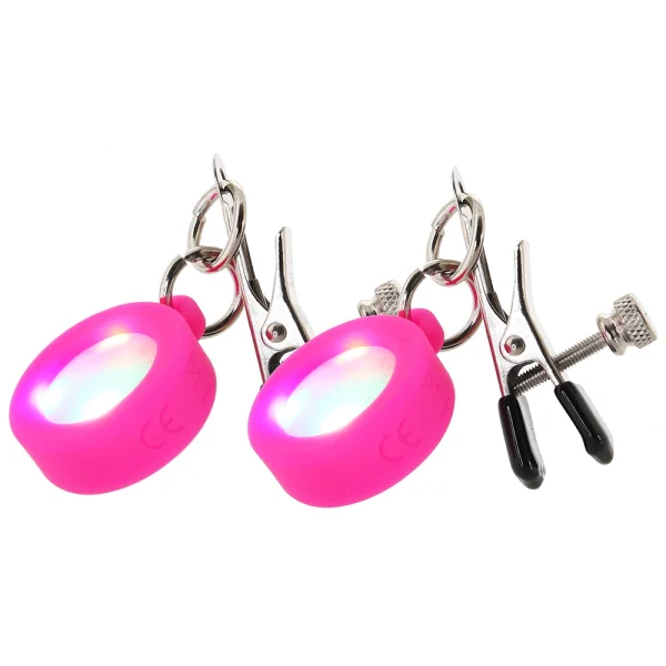 Charmed Silicone Light Up Nipple Clamps