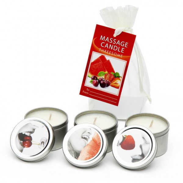 Earthly Body Lickable Massage Candle Set (3 x 60g)
