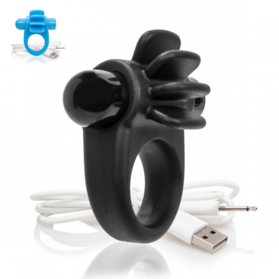 Charged Skooch Silicone Rechargeable Cock Ring With Fins from The Screaming O