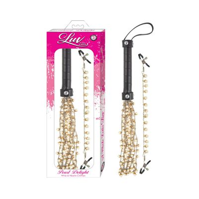 Luv Pearl Delight Whip Nipple Clamps