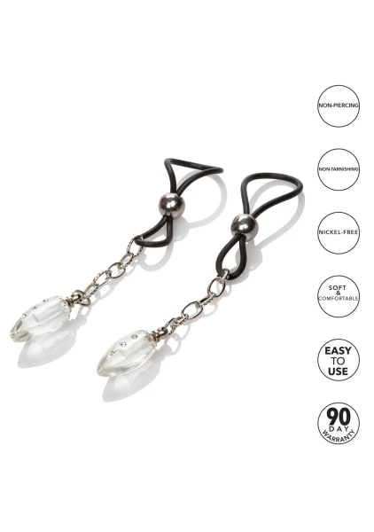 Nipple Play Non-Piercing Nipple Jewelry - Crystal Teardrop