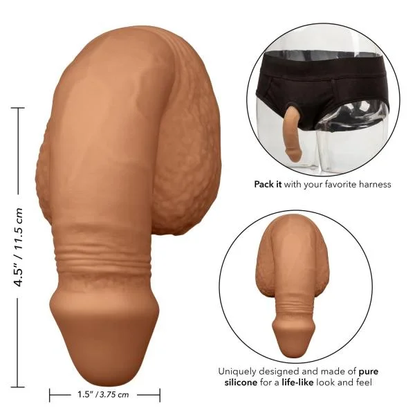 Packer Gear 5 inches Silicone Packing Penis Tan — image 8 of 8
