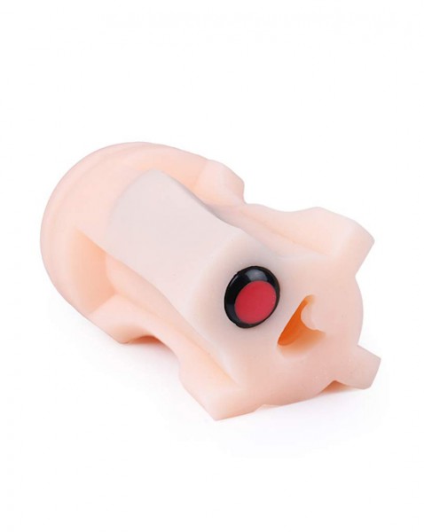 Cyberskin Vulcan Vibrating Deep Throat - Cream