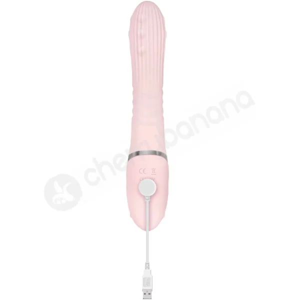 Adam & Eve Eve's Thrusting Rabbit Vibrator With Orgasmic Beads