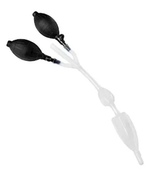 Bardex Style Inflatable Double Bulb Enema System - Black — image 2 of 2