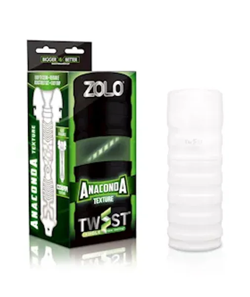 Zolo Twist Anaconda Masturbator - White — image 4 of 6