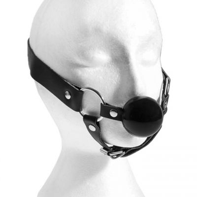 Bondage Ball Gag with Chin Strap