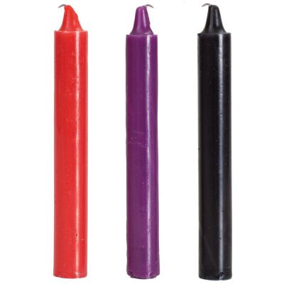 Japanese Drip Candles Set of 3 Assorted Colors