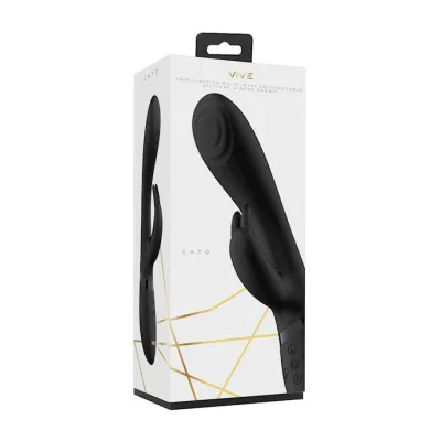 Cato Pulse G spot Rabbit Black 8 Inch