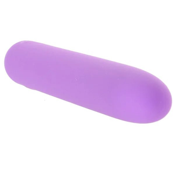 Bliss Liquid Silicone Rechargeable Waterproof Mini Vibrator - Purple