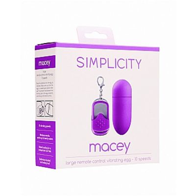Macey Remote Control Vibrating Egg Purple