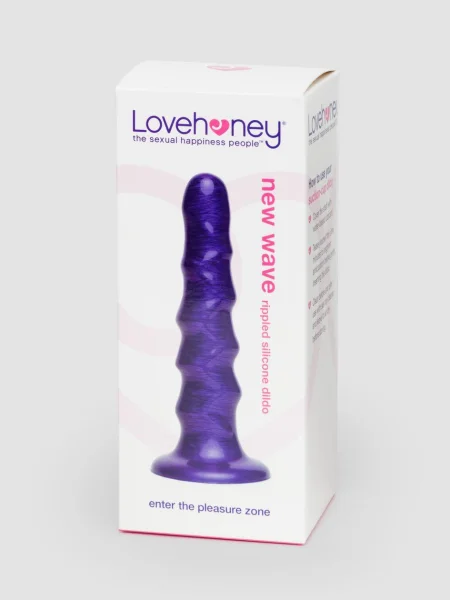 Lovehoney New Wave Metallic Wavy Textured Dildo 6.5 Inch