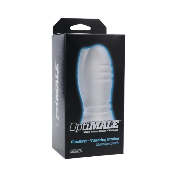 Optimale Vibrating Stroker - Massage Beads - Frost