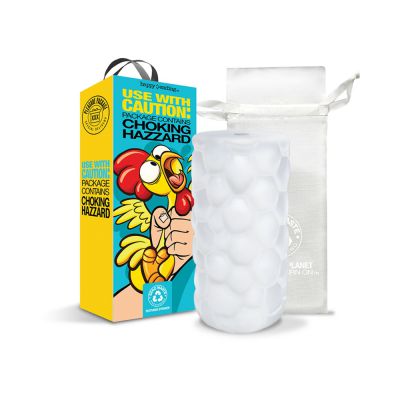 Pleasure Package Use With Caution Tight Textured Stroker