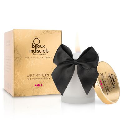 Bijoux Indiscrets Melt My Heart Wild Strawberry Edible Massage Candle