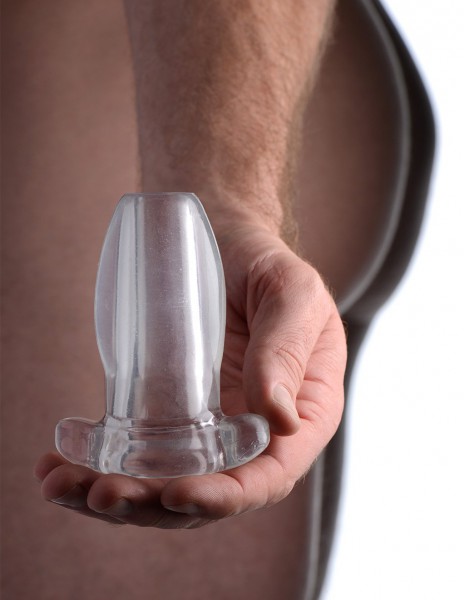 XR Brands Master Series Clear Hollow Anal Plug — image 10 of 12