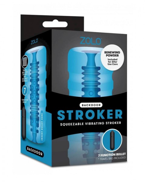 ZOLO Backdoor Squeezable Vibrating Stroker