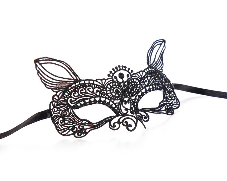 Black Sheba Lace Eye Mask
