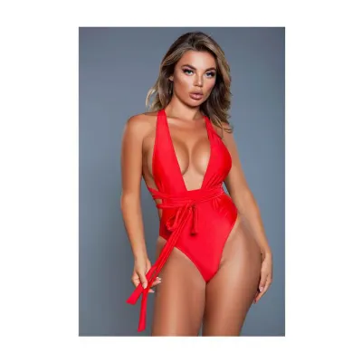 Ezra Swimsuit Red Large