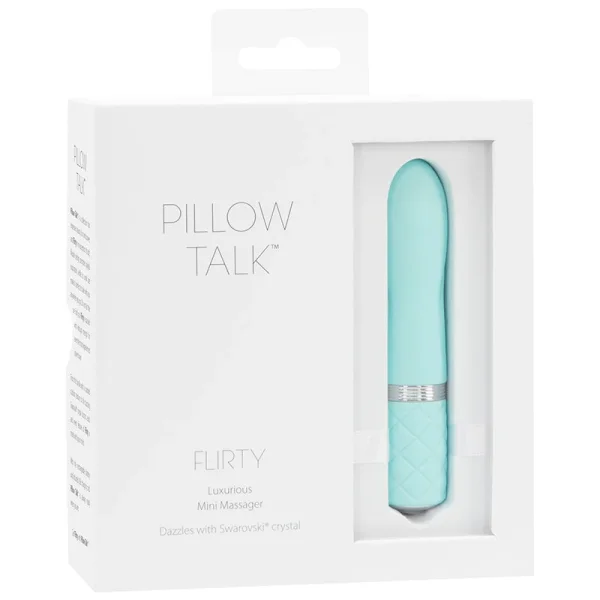 Pillow Talk Flirty Silicone Waterproof Rechargeable Mini Vibrator - Pink