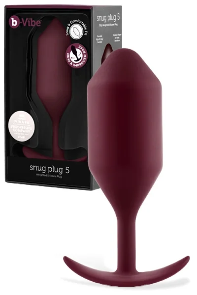 B-Vibe Snug Plug 5 - 5.9" Weighted Butt Plug