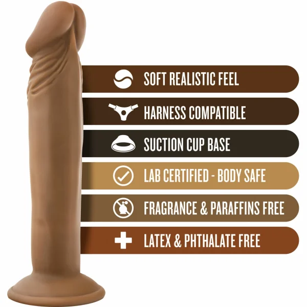 Dr. Skin Dr. Small Realistic Dildo With Suction Cup by Blush - Caramel