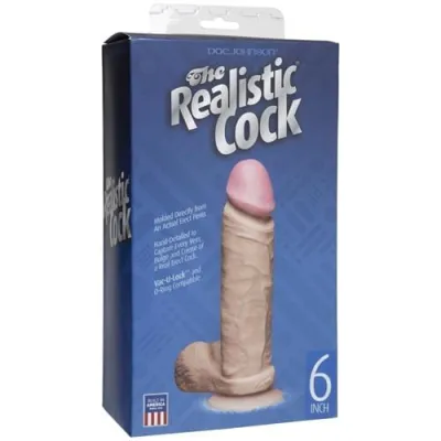 The Realistic Cocks 6 Inch White