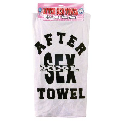 After Sex Towel With Header Card