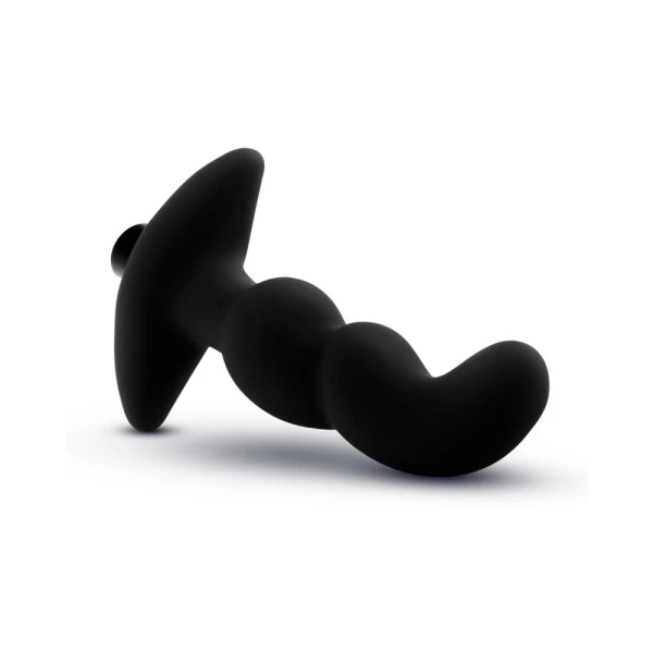 Blush Anal Adventures Platinum Silicone Vibrating Prostate Massager 03 - Black