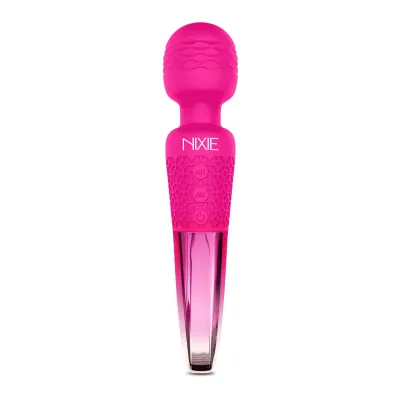 Nixie Rechargeable Wand Massager Pink Ombre Metallic