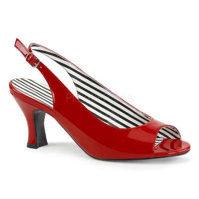 3 inches Heel Slingback Peep Toe Pump