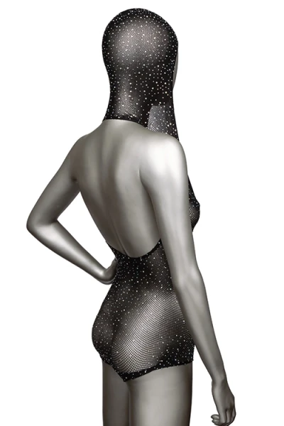 California Exotic Radiance V Neck Bodysuit with Hood