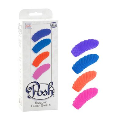Posh Silicone Finger Teasers Swirls