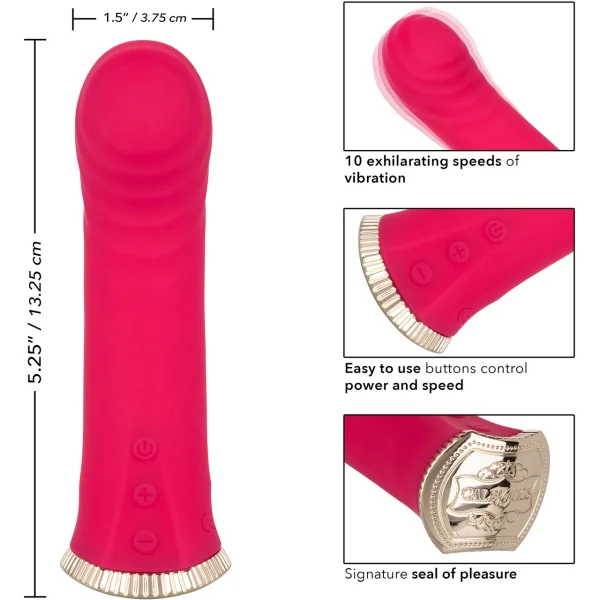 Uncorked Merlot Waterproof Rechargeable Silicone Vibrator By CalExotics