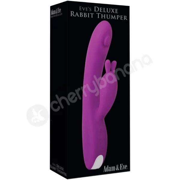 Adam & Eve Eve's Deluxe Rabbit Thumper Purple Thumping G-Spot Vibrator
