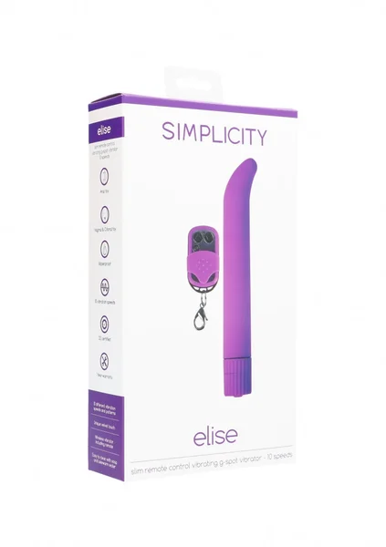 Elise Slim Remote Control Vibrating G-spot Vibrator - Purple — image 7 of 7