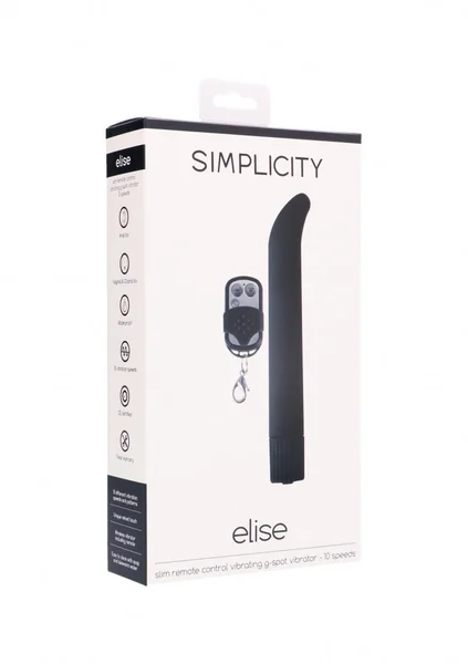 Elise Slim Remote Control Vibrating G-spot Vibrator - Black — image 7 of 7