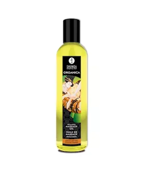 Shunga Massage Oil Organic Almond Sweetness - Yellow — image 2 of 2