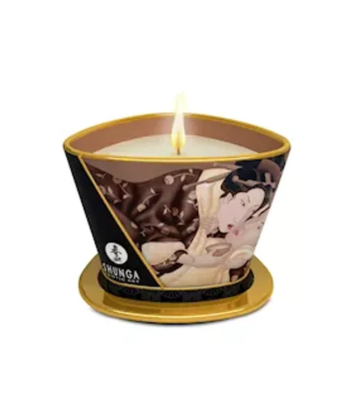 Shunga Massage Candle Chocolate 170 Ml - White — image 3 of 4