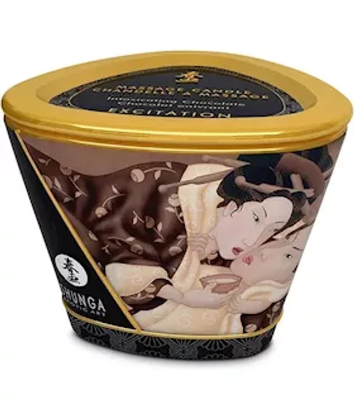 Shunga Massage Candle Chocolate 170 Ml - White — image 4 of 4