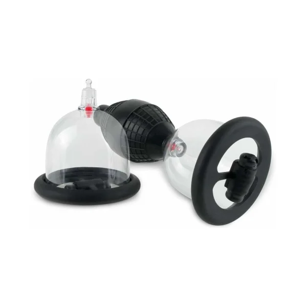 Fetish Fantasy Vibrating Nipple Pleasure Cups Black