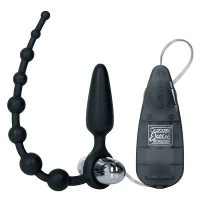 Booty Call Booty Double Dare Vibrating Anal Beads And Plug